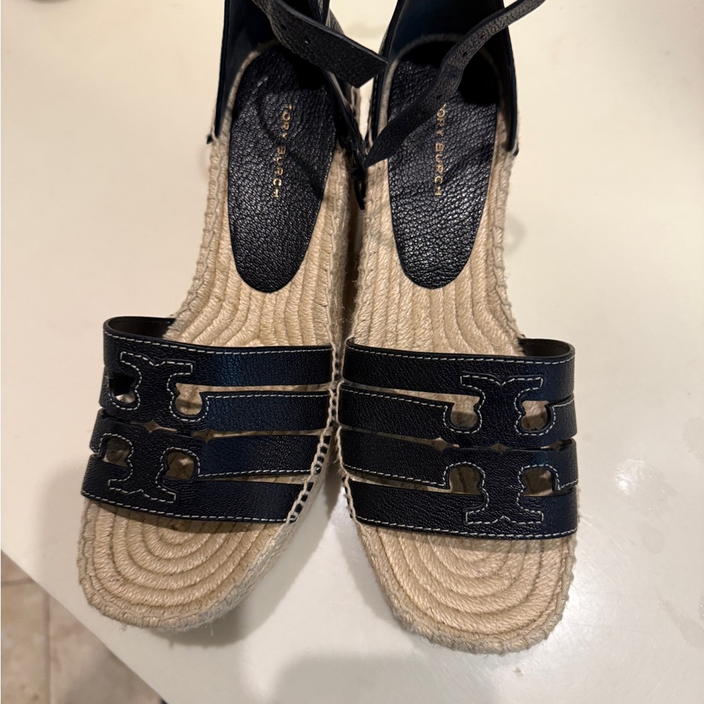 Tory Burch Ines wedge ankle strap espadrilles